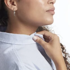 Histoire d'Or Créole Unitaire Argent Blanc Ancelin Oxydes De Zirconium