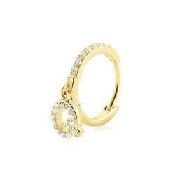 Histoire d'Or Créole Unitaire Léria Or Jaune Oxydes De Zirconium