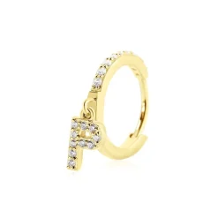 Histoire d'Or Créole Unitaire Léria Or Jaune Oxydes De Zirconium