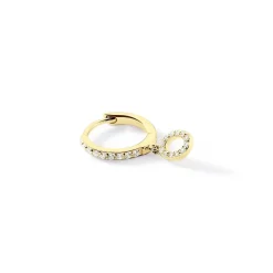 Histoire d'Or Créole Unitaire Léria Or Jaune Oxydes De Zirconium