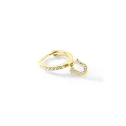 Histoire d'Or Créole Unitaire Léria Or Jaune Oxydes De Zirconium