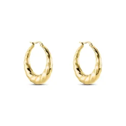 Histoire d'Or Créoles Acier Doré Ibbie