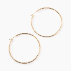 Histoire d'Or Créoles Ada Lisse Plaqué Or Jaune