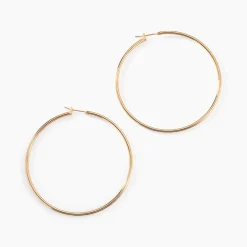 Histoire d'Or Créoles Ada Lisse Plaqué Or Jaune