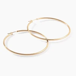 Histoire d'Or Créoles Ada Lisse Plaqué Or Jaune