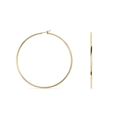 Histoire d'Or Créoles Ada Lisse Plaqué Or Jaune