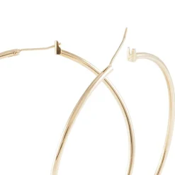 Histoire d'Or Créoles Ada Lisse Plaqué Or Jaune