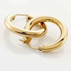 Créoles Adama Acier Jaune-Histoire d'Or Sale