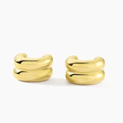 Histoire d'Or Créoles Adoree Acier Jaune