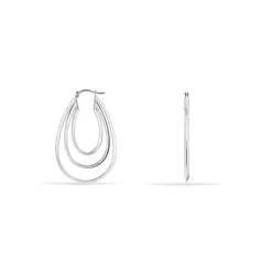 Histoire d'Or Créoles Aglae Acier Blanc