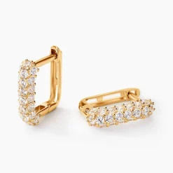 Histoire d'Or Créoles Alexus Or Jaune Oxyde De Zirconium