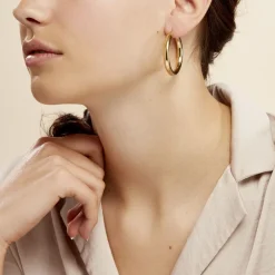 Créoles Amael Acier Jaune-Histoire d'Or Discount