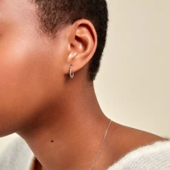 Histoire d'Or Créoles Anastasia Argent Blanc