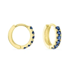 Histoire d'Or Créoles Andgelina Rondes Or Jaune Oxyde De Zirconium