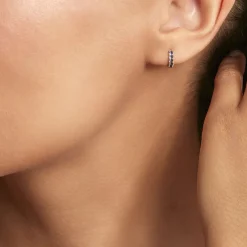 Histoire d'Or Créoles Andgelina Rondes Or Jaune Oxyde De Zirconium