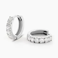 Histoire d'Or Créoles Andgelina Rondes De Zirconium