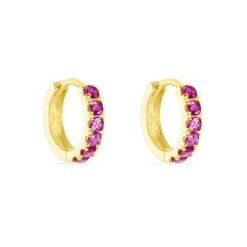 Créoles Andgelina Rondes Or Jaune Oxyde De Zirconium-Histoire d'Or Best