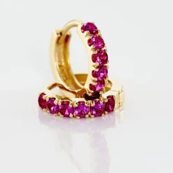 Créoles Andgelina Rondes Or Jaune Oxyde De Zirconium-Histoire d'Or Best