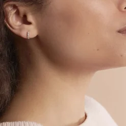 Créoles Andgelina Rondes De Zirconium-Histoire d'Or Clearance