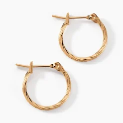 Histoire d'Or Créoles Anusha Plaqué Or Doré