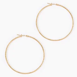 Histoire d'Or Créoles Anusha Plaqué Or Jaune