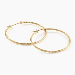 Histoire d'Or Créoles Anusha Plaqué Or Jaune