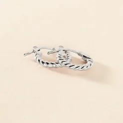 Histoire d'Or Créoles Appolina Argent Blanc