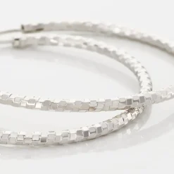 Histoire d'Or Créoles Argent Blanc Agathe