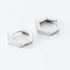 Histoire d'Or Créoles Argent Blanc Agnese