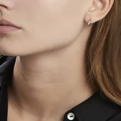 Histoire d'Or Créoles Argent Blanc Agnese