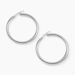 Histoire d'Or Créoles Argent Blanc Anne