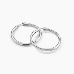 Histoire d'Or Créoles Argent Blanc Anne