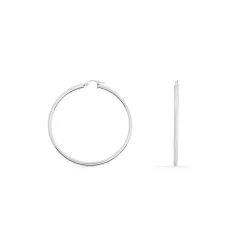 Histoire d'Or Créoles Argent Blanc Anne