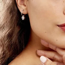 Histoire d'Or Créoles Argent Blanc Dahud Oxydes De Zirconium