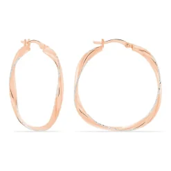 Histoire d'Or Créoles Argent Rose Alieno