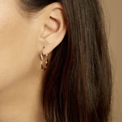 Histoire d'Or Créoles Argent Rose Alieno