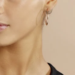 Histoire d'Or Créoles Argent Rose Olympia