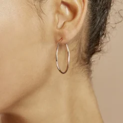 Histoire d'Or Créoles Argent Rose Olympia