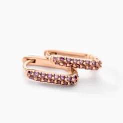 Créoles Aselya Argent Rose Oxyde De Zirconium-Histoire d'Or Online