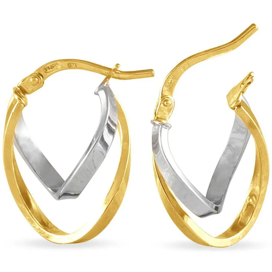 Histoire d'Or Créoles Aubrey Or Bicolore