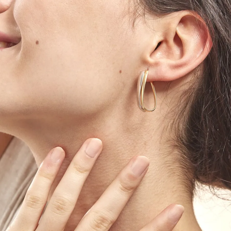 Histoire d'Or Créoles Ayliz Or Bicolore