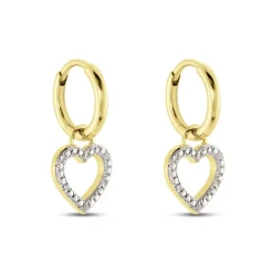 Histoire d'Or Créoles Belitana Or Jaune Diamant