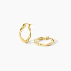 Histoire d'Or Créoles Bethanie Acier Jaune