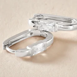 Histoire d'Or Créoles Celyn Argent Rhodié Oxyde De Zirconium