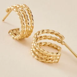 Histoire d'Or Créoles Clematine Or Jaune