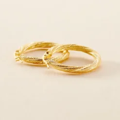 Histoire d'Or Créoles Clematis Or Jaune