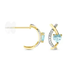 Créoles Clothilde Or Jaune Topaze Oxyde De Zirconium-Histoire d'Or Best