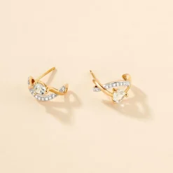 Créoles Clothilde Or Jaune Topaze Oxyde De Zirconium-Histoire d'Or Best