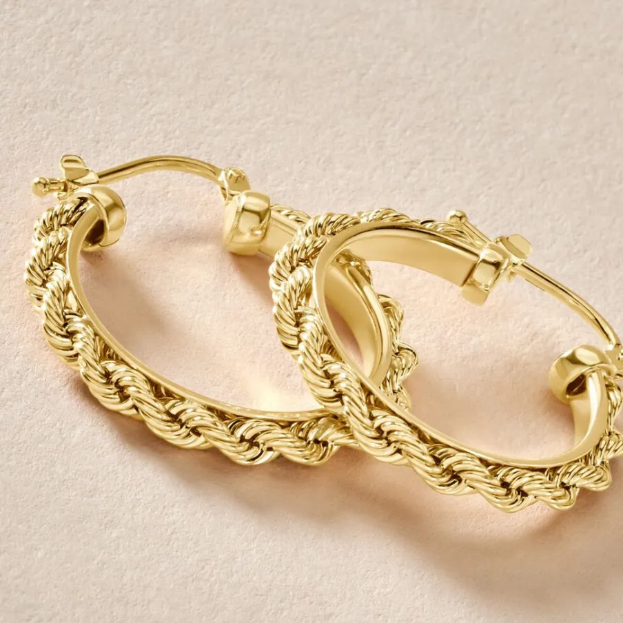 Histoire d'Or Créoles Cordeline Or Jaune