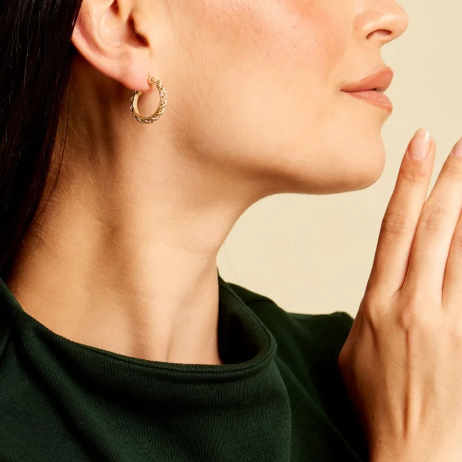 Histoire d'Or Créoles Cordeline Or Jaune